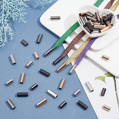 56Pcs 7 Style Zinc Alloy Cord Ends FIND-PH0017-78-1