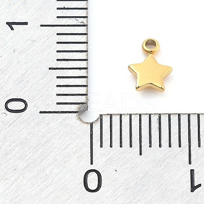 Ion Plating(IP) 304 Stainless Steel Charms STAS-P379-06A-G-1