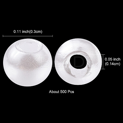 ABS Plastic Imitation Pearl Beads KY-KY0001-51-1