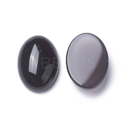 Natural Grey Agate Cabochons G-F605A-04-1