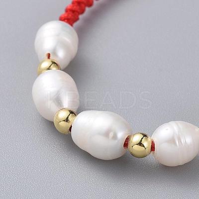 Braided Bead Bracelets BJEW-JB04821-01-1