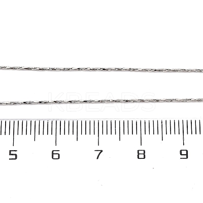Brass Boston Link Chain Necklaces for Women NJEW-D302-02P-1