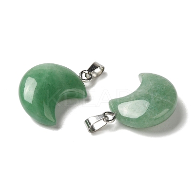 Natural Green Aventurine Pendants G-H035-01P-02-1