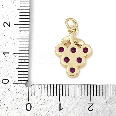Rack Plating Brass Micro Pave Cubic Zirconia Pendants LS-KK-H509-16G-1