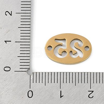 304 Stainless Steel Flat Round Connector Charms X-STAS-L279-021G-1