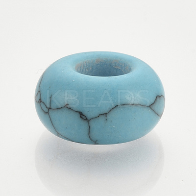 Synthetic Gemstone European Beads SPDL-R001-01A-1
