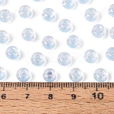 FGB Inside Colours Transparent Glass Seed Beads SEED-T009-01D-1