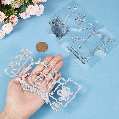 1 Sheet Silicone Clear Stamps DIY-GF0007-03-1