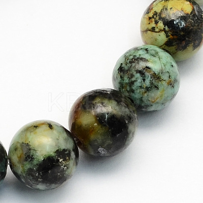 Natural African Turquoise(Jasper) Round Beads Strands LS-G-S181-8mm-1