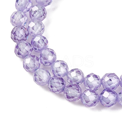 Cubic Zirconia Beads Strands G-G792-47-09C-1