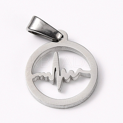 Non-Tarnish 304 Stainless Steel Pendants LS-STAS-I127-064P-1