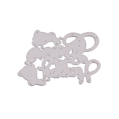Word Happy Easter Frame Carbon Steel Cutting Dies Stencils LS-DIY-F028-03-1