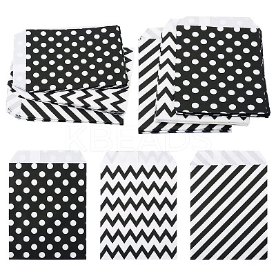 45Pcs 3 Styles Rectangle Kraft Paper Bags CARB-TA0001-14A-1
