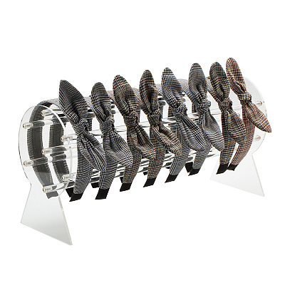 Acrylic Headband Organizers Display Stand OHAR-PW0001-134A-1