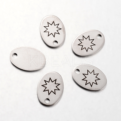 Non-Tarnish Spray Painted 201 Stainless Steel Pendants LS-STAS-I048-I09-1