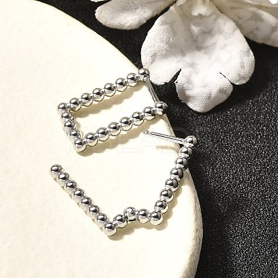 304 Stainless Steel Hoop Earrings for Women EJEW-M068-08A-P-1