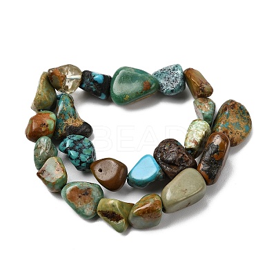 Natural HuBei Turquoise Beads Strands G-B161-B09-1