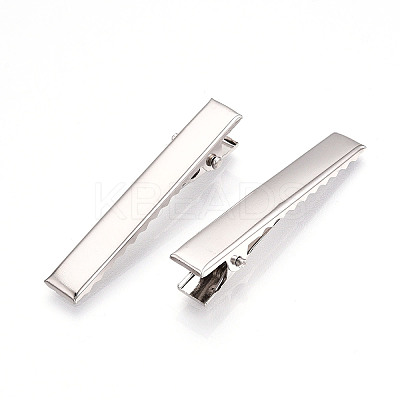 Iron Flat Alligator Hair Clip Findings IFIN-S286-46mm-1