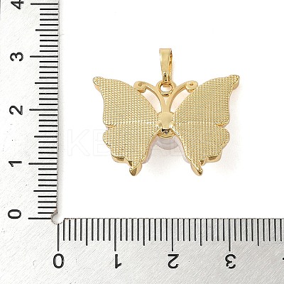 Brass Pave Shell Pendants KK-i712-25G-1