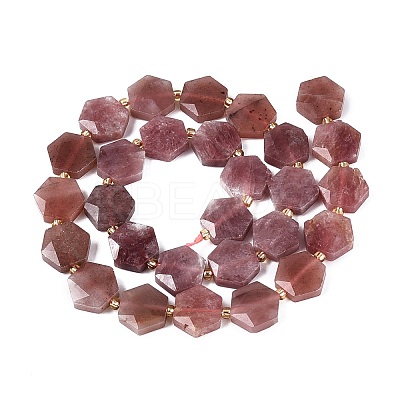 Natural Red Hematoid Quartz Beads Strands G-N368-01A-12-1