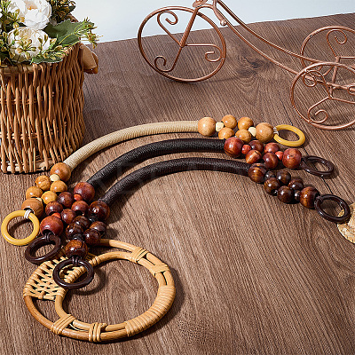 Wood Beads Bag Handles FIND-BBC0001-75A-1