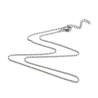Brass Ball Chain Necklaces NJEW-JN02912-02-1