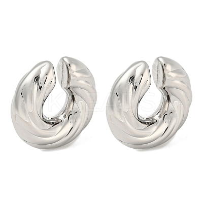 Non-Tarnish 304 Stainless Steel Cuff Earrings EJEW-G377-04B-1