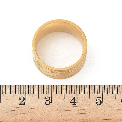 304 Stainless Steel Finger Rings for Women RJEW-F195-04G-1