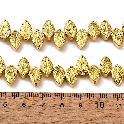 Electroplate Glass Beads Strands EGLA-H109-10-1