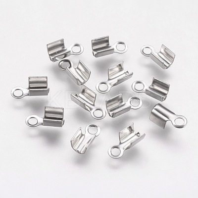 Tarnish Resistant 304 Stainless Steel Folding Crimp Ends STAS-K166-12P-1