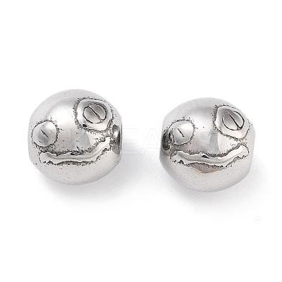 Tarnish Resistant 304 Stainless Steel Beads STAS-M057-17P-1