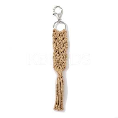 Handmade Macrame Nylon Thread Pendant Decorations HJEW-P019-05P-06-1