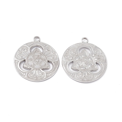 Non-Tarnish 304 Stainless Steel Pendants STAS-B031-27P-1