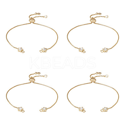 Rack Plating Adjustable Brass Slider Bracelets YS-TAC0001-14G-1