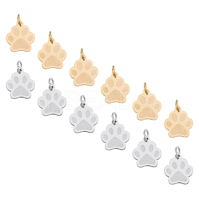201 Stainless Steel Pet Charms STAS-UN0019-49-1