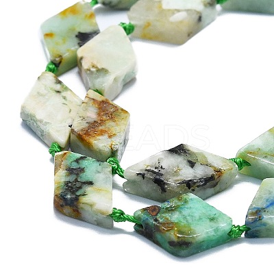 Natural Chrysocolla and Lapis Lazuli Beads Strands G-K245-E05-B02-1