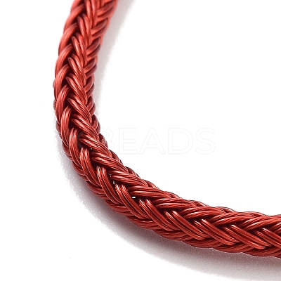 Braided Steel Wire Bracelets Making BJEW-H610-02G-02-1