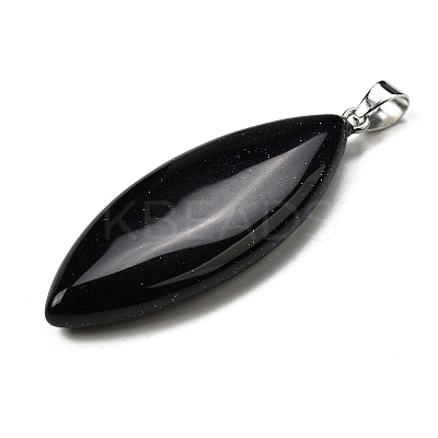 Synthetic Blue Goldstone Big Pendants G-F820-06J-1