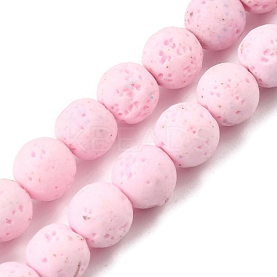Dyed Synthetic Lava Rock Beads Strands GG-CBAAE19-06B-06-1