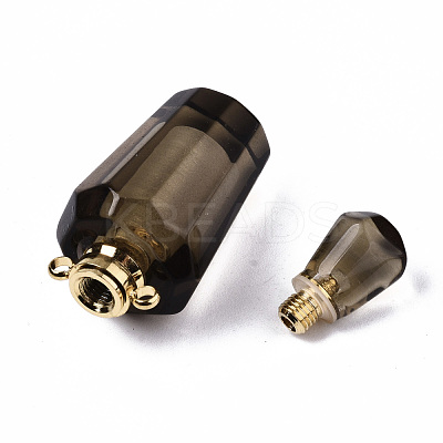 Faceted Natural Smoky Quartz Pendants G-T131-14C-1