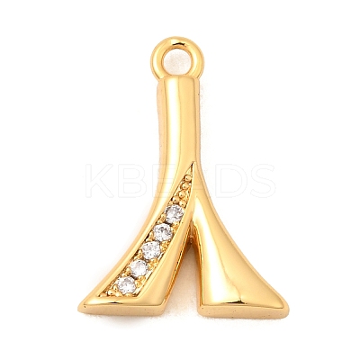 Brass Micro Pave Cubic Zirconia Pendants KK-C117-12G-A-1