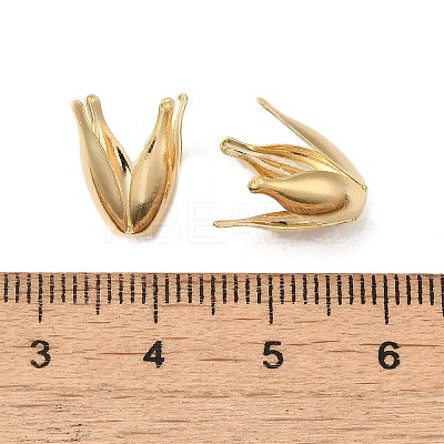Brass Bead Caps KK-P259-02G-1
