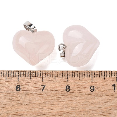 Natural Rose Quartz Pendants G-B188-04P-04-1