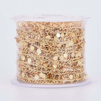 Handmade Brass Curb Chains CHC-E020-05G-1