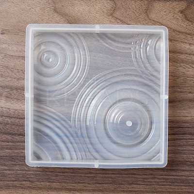 DIY Square Ripple Effect Display Base Silicone Molds DIY-C055-02-1