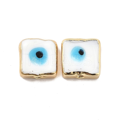 Brass Enamel Beads KK-F842-02A-1
