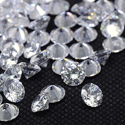 Diamond Shape Grade AAA Cubic Zirconia Cabochons ZIRC-J013-01-1.2mm-1