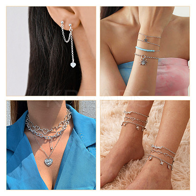 DIY Chain Bracelet Necklace Making Kit DIY-TA0006-06A-1