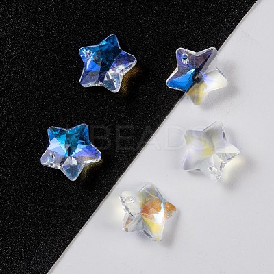 Transparent Glass Pendants LS-GLAA-P037-04-14-1