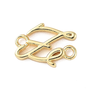 Brass Faith Fe Connector Charms KK-Q068-19G-1